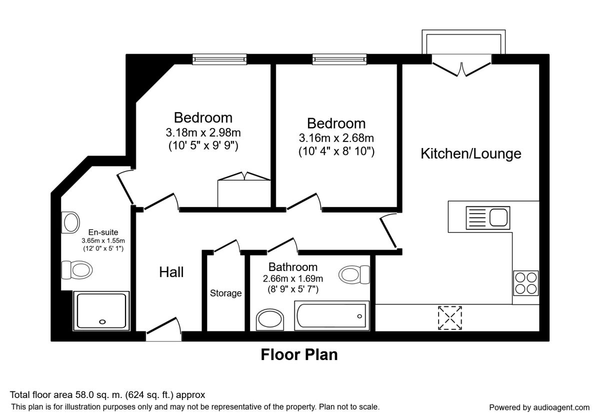2 Bedrooms Flat to rent in Abbott Court, Buckshaw Village, Chorley PR7