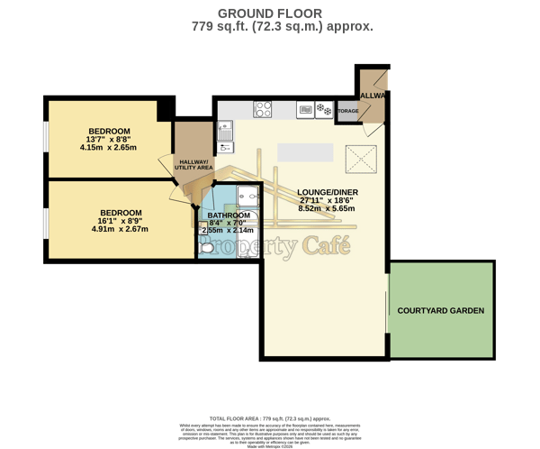Flat 1A, 10, Chandler Road, Bexhill On Sea floorplan
