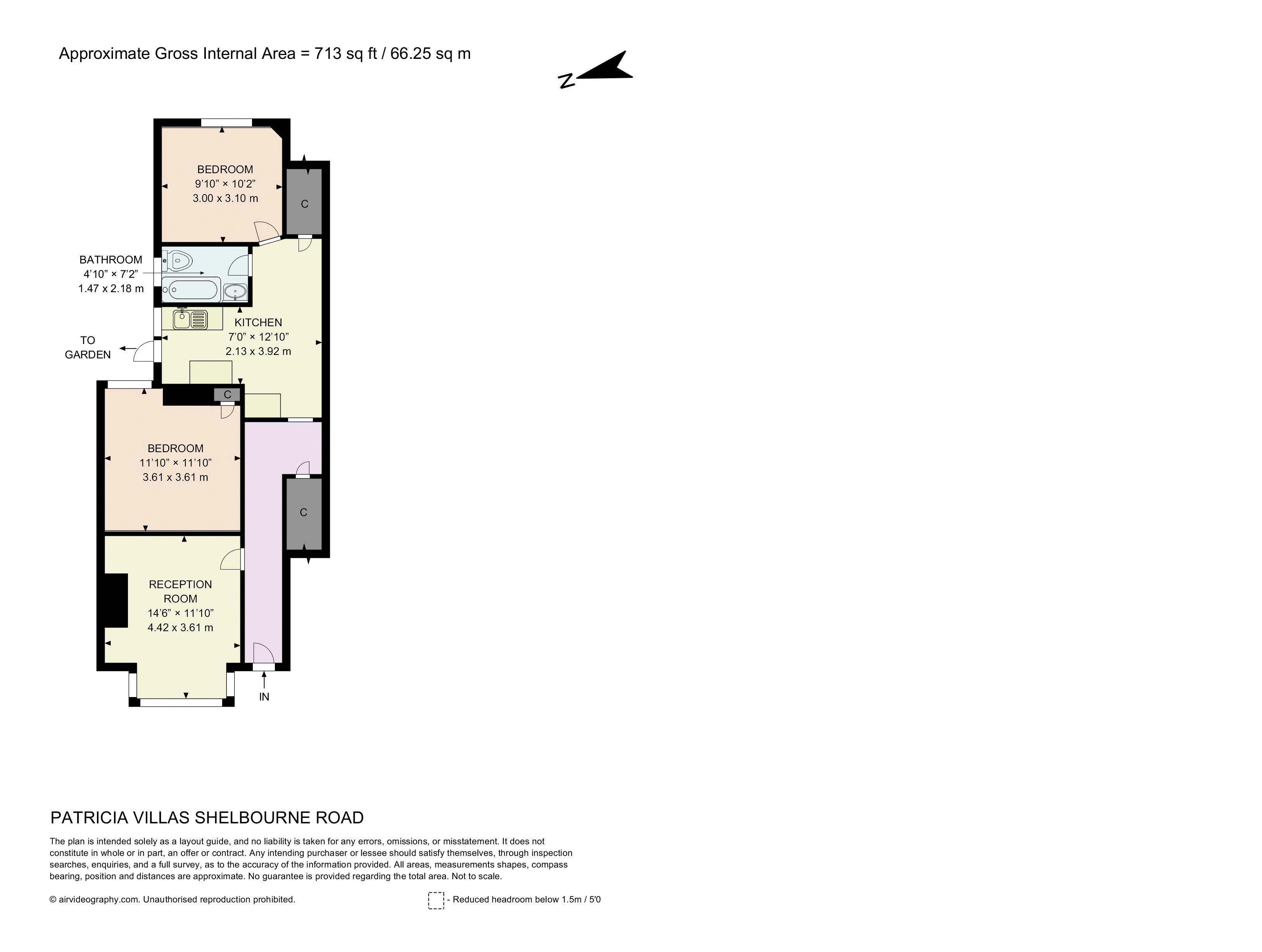 1 Patricia Villas, Shelbourne Road, London floorplan
