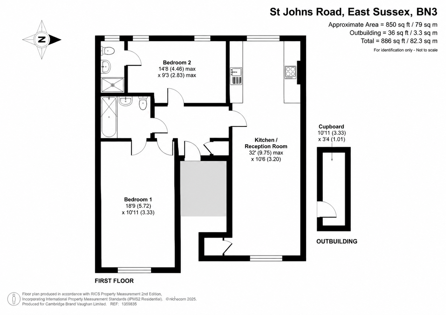 Flat 2, Beta House,, St Johns Road, East Sussex floorplan