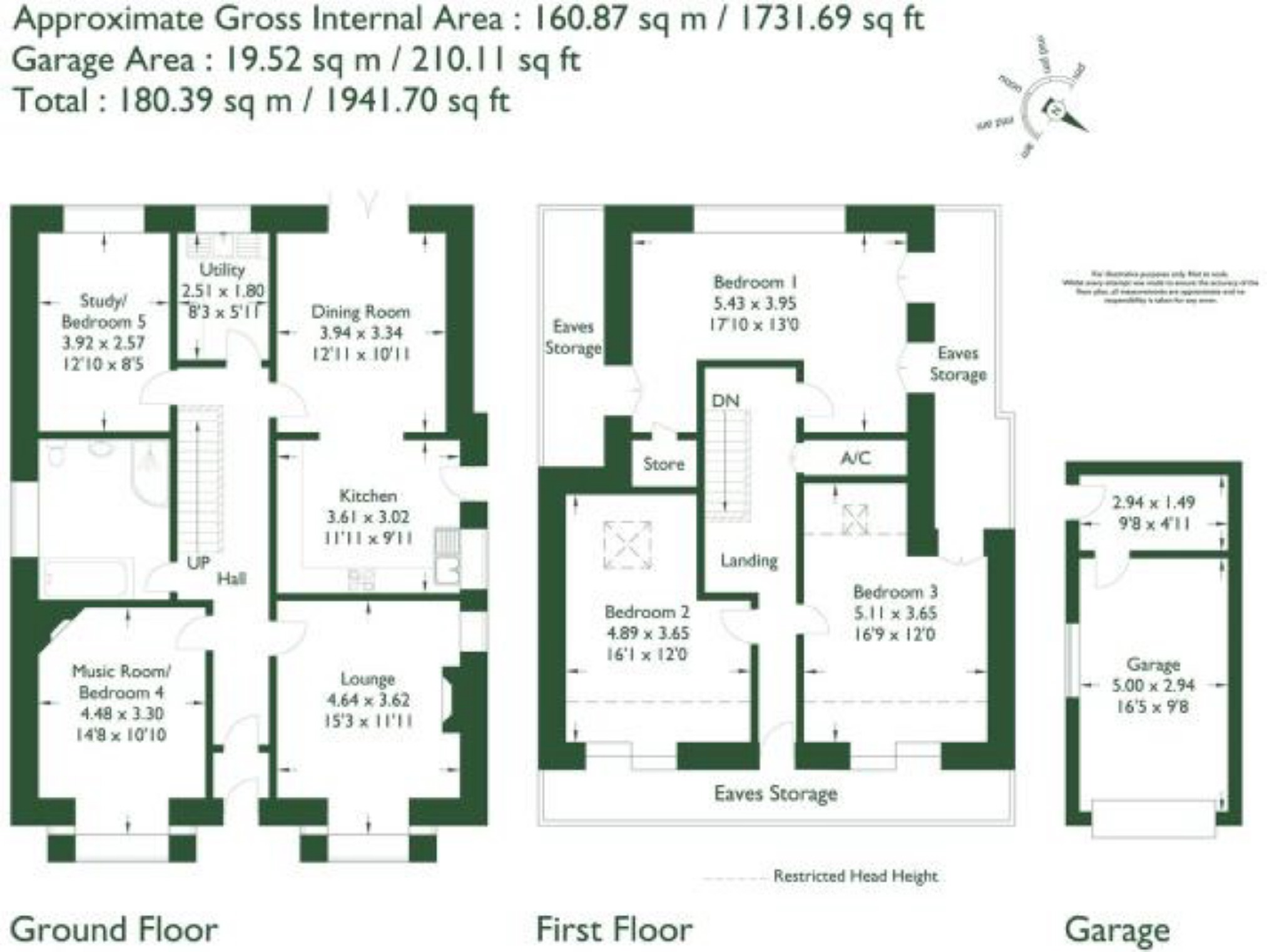 5 Bedrooms Detached bungalow for sale in Inglewhite Road, Longridge, Preston PR3