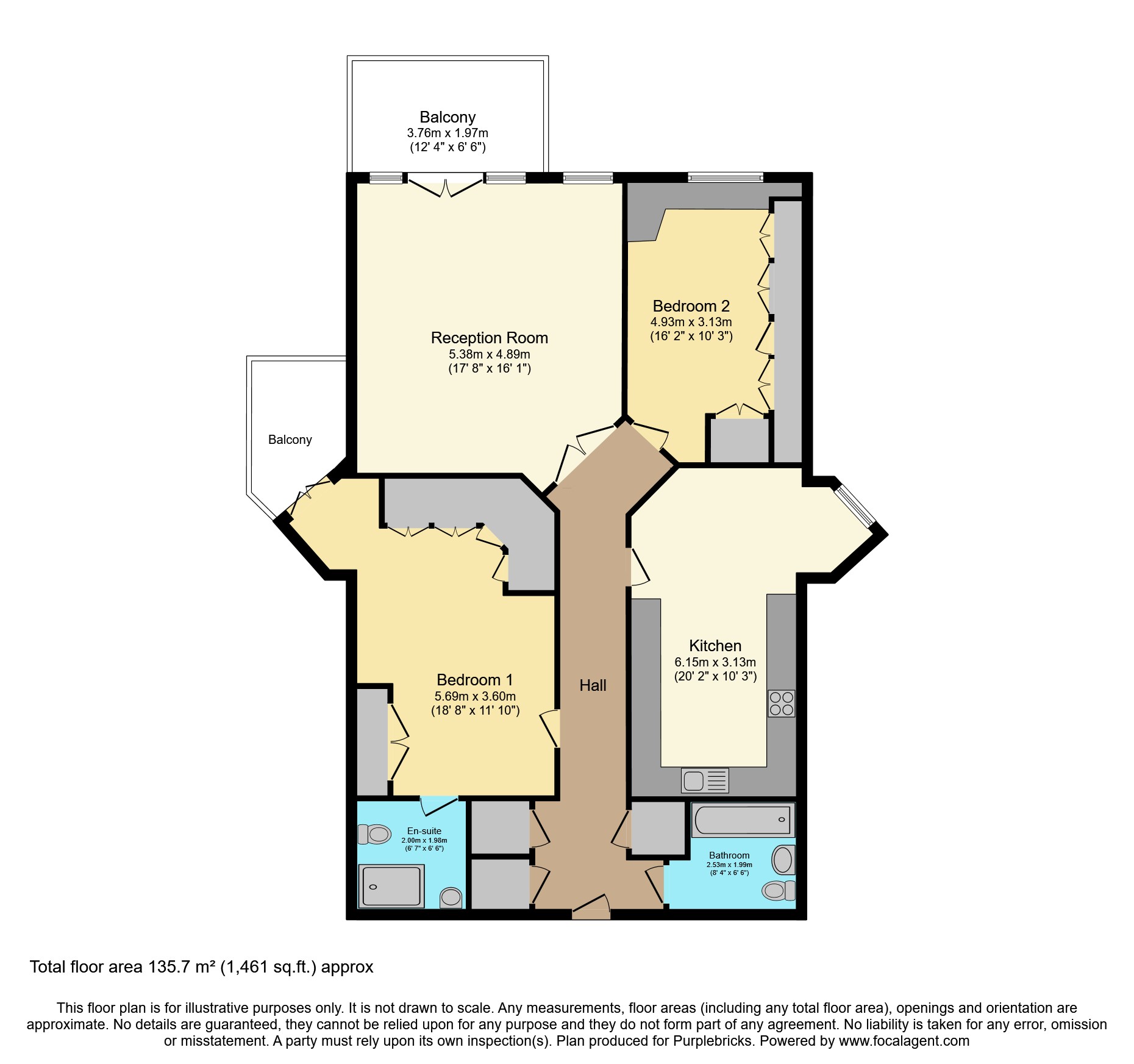 Flat 5/Ridgeview Court 1a, Westpole Avenue, Barnet floorplan