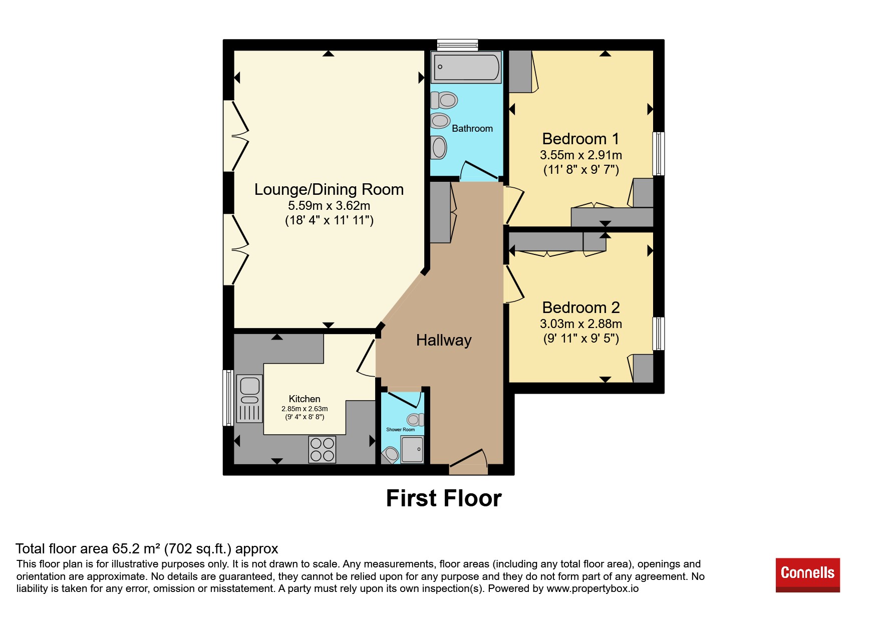 6, Priory Court, 169, Sparrows Herne, Bushey floorplan