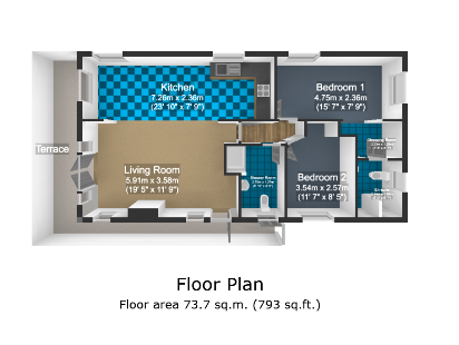 11 Manleigh,, Rectory Road, Combe Martin floorplan