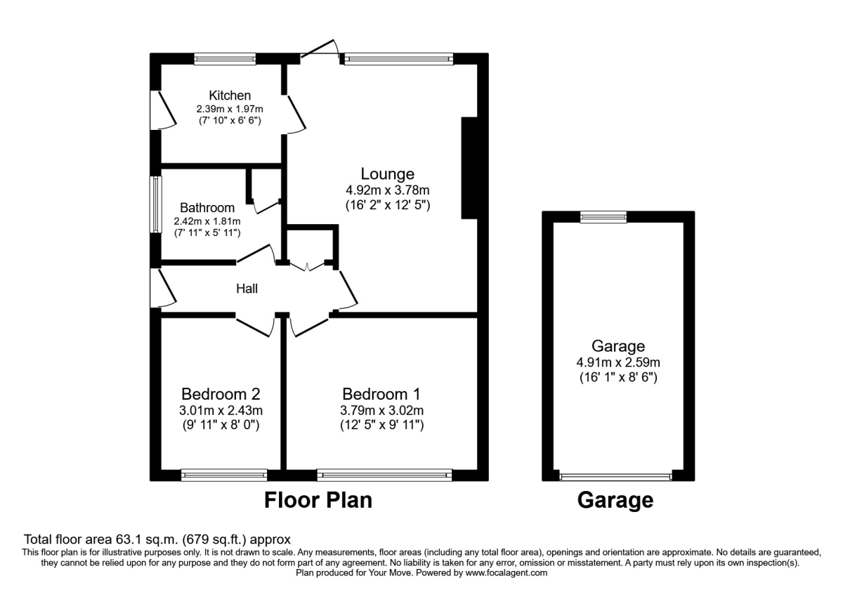 11, Bosworth Close, Doncaster floorplan