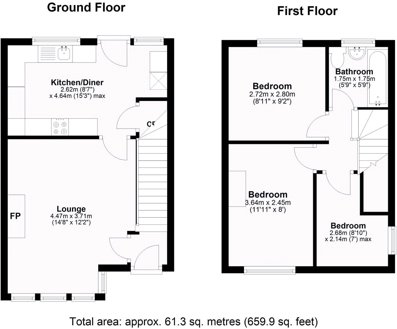 10, Catherine Crescent, West Yorkshire floorplan