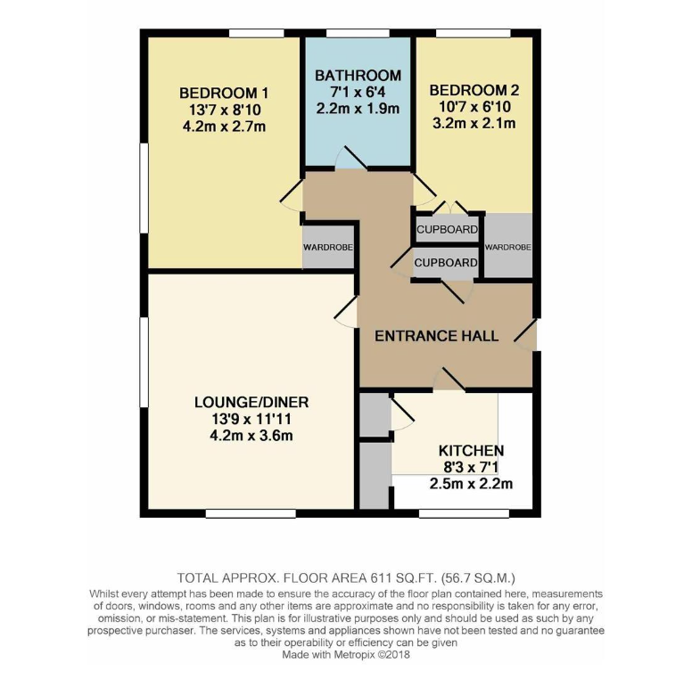 Flat 1, Burns House, Welling floorplan