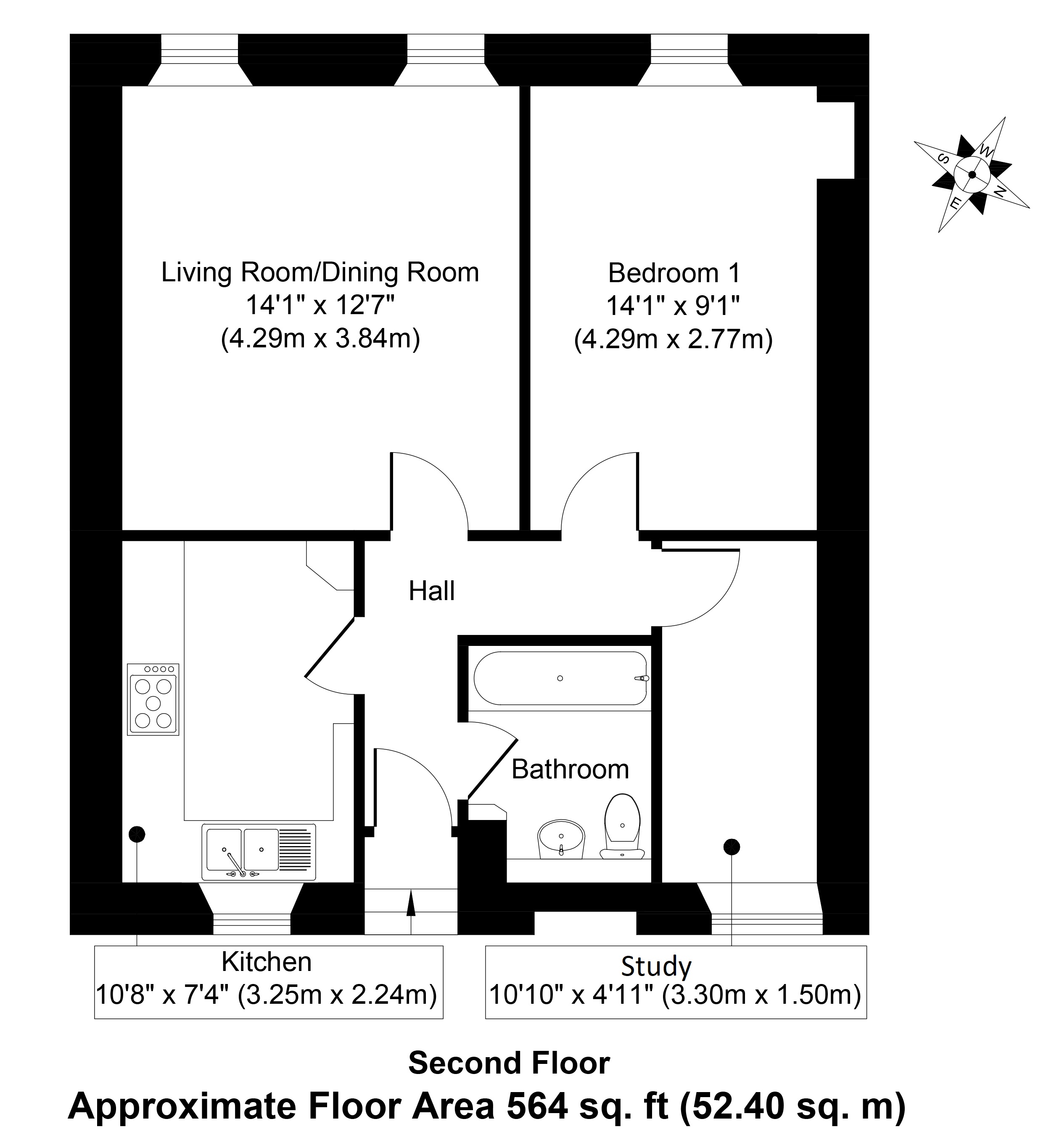 1 Bedrooms Flat for sale in 73B/3 High Street, Dunbar EH42