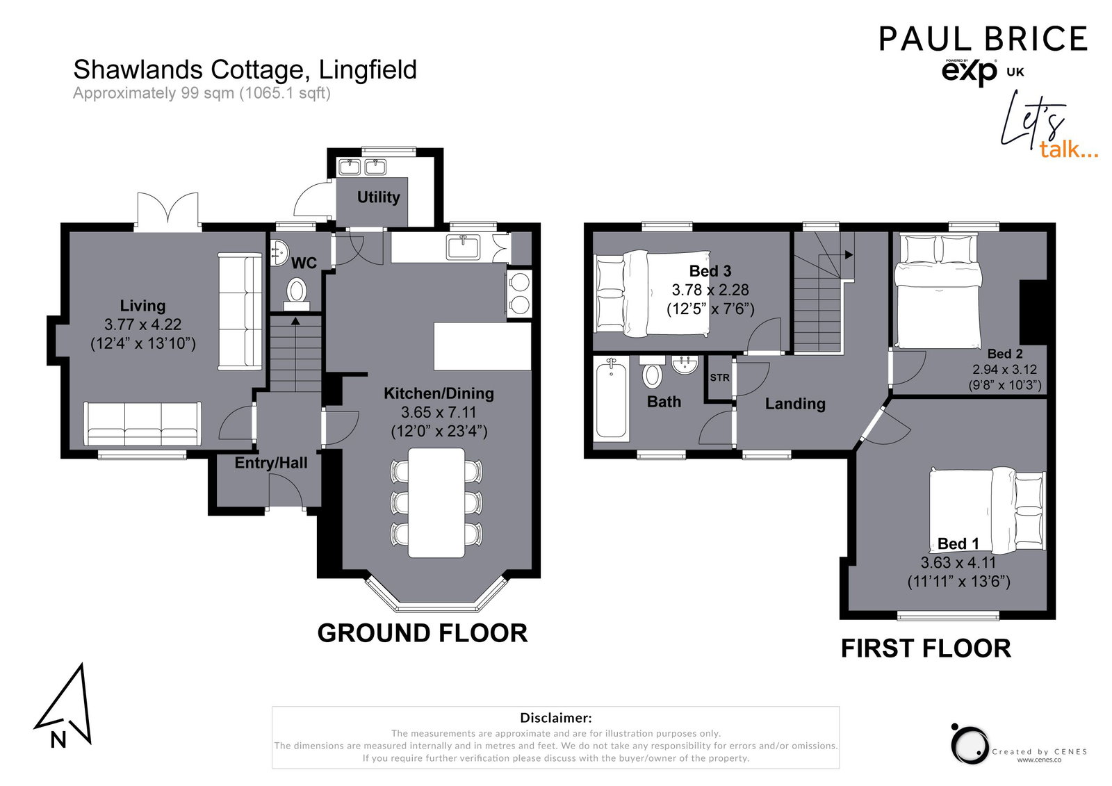 Shawlands Cottages,1, Newchapel Road, Lingfield floorplan