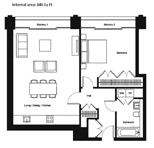 1 Bedrooms Flat to rent in 55 Vs, Victoria Street, Westminster SW1W