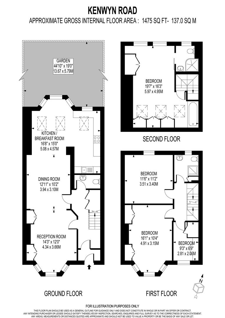 16, Kenwyn Road, West Wimbledon floorplan