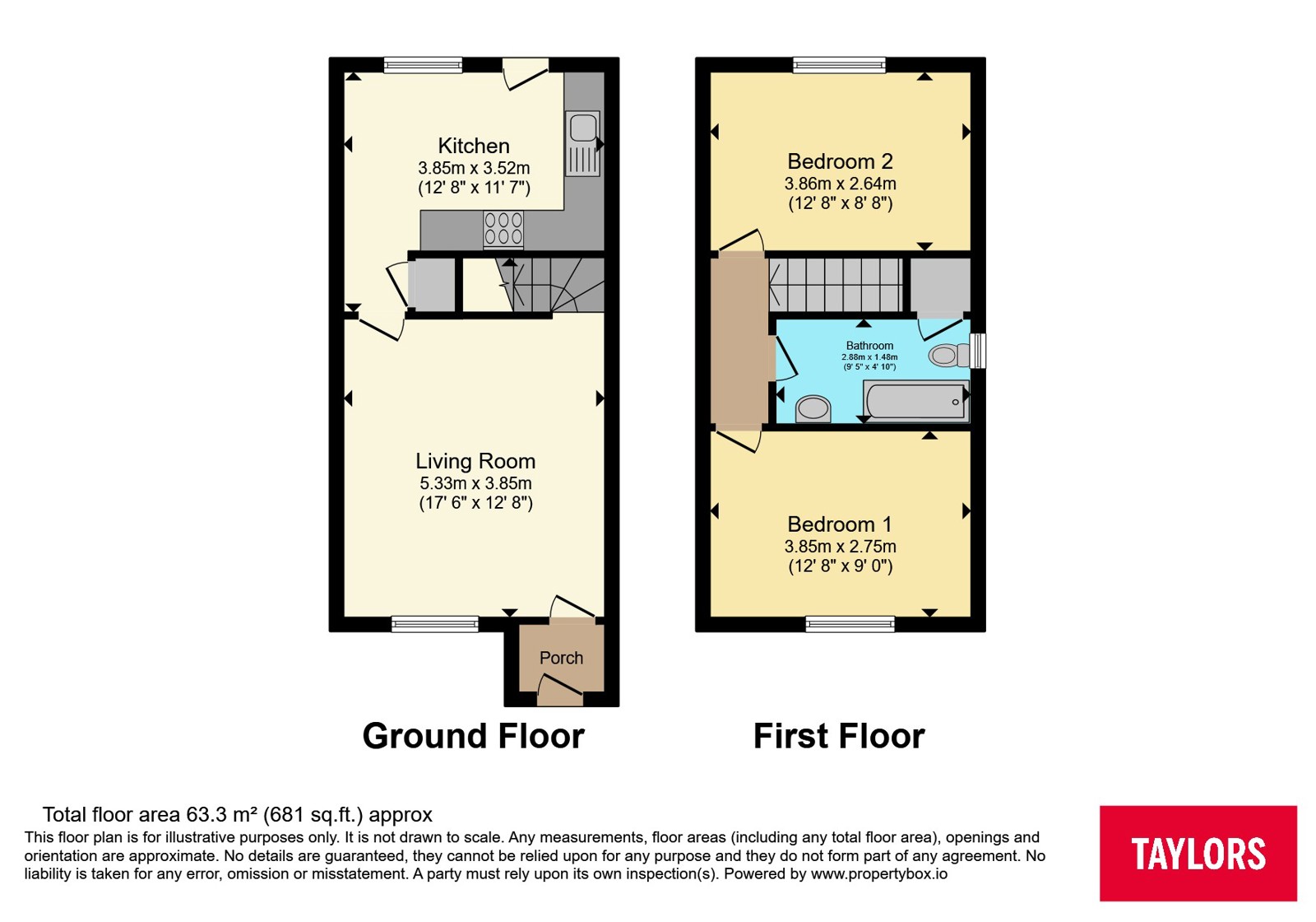 25, Beckgrove Close, Cardiff floorplan
