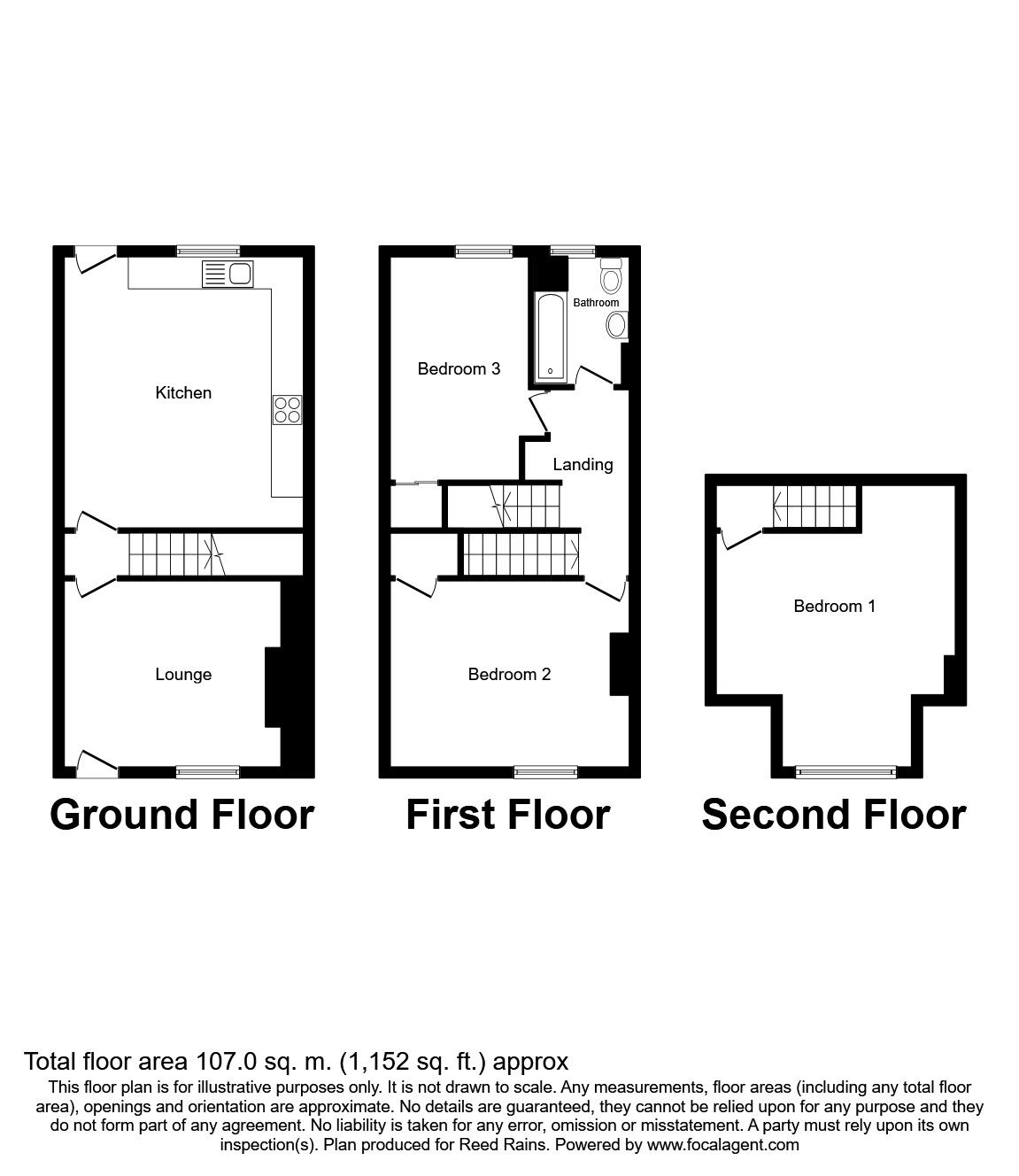 3 Bedrooms Terraced house for sale in Eshald Place, Woodlesford, Leeds LS26
