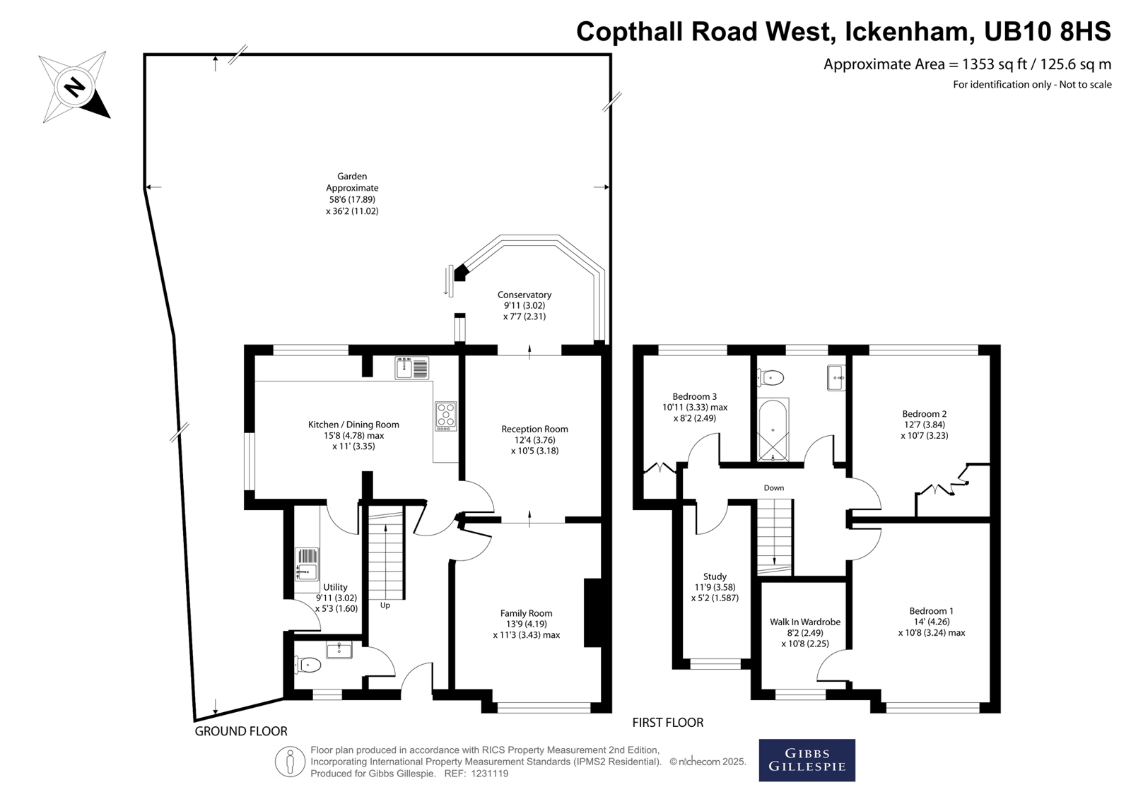 83, Copthall Road West, Uxbridge floorplan