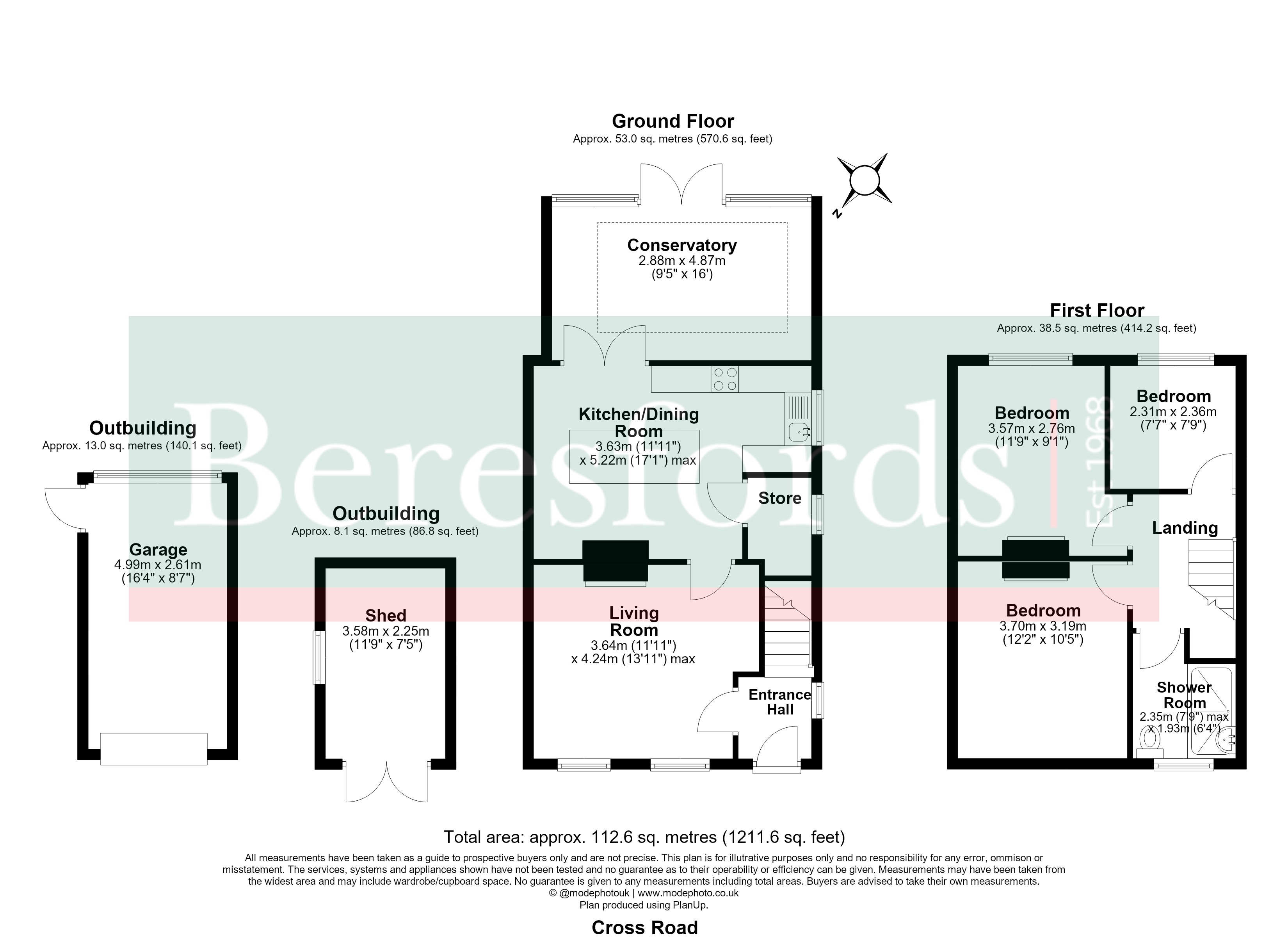 2, Cross Road, Essex floorplan