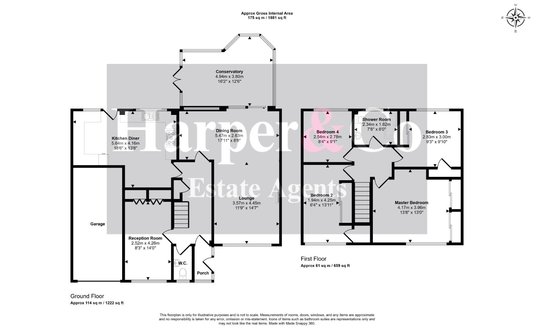 7, Coulton Grove, Billingham floorplan