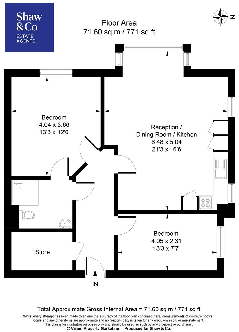 Flat 5, Greenrod Place, Clayponds Lane, Brentford floorplan