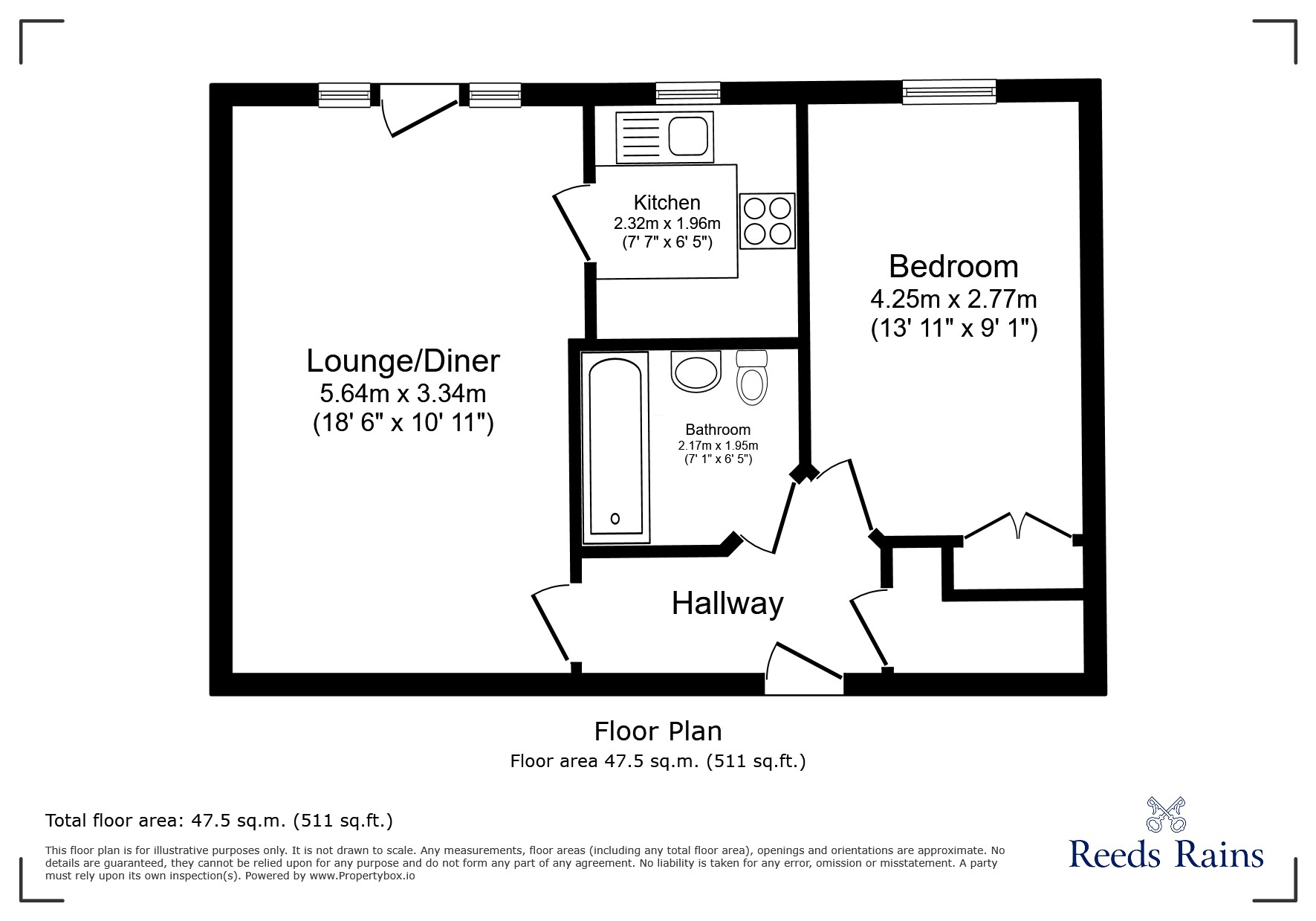 Flat 53, Pegasus Court, 159, Brampton Way, Bristol floorplan