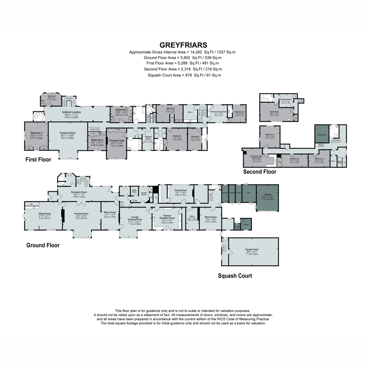 Greyfriars, Hogs Back, Guildford floorplan