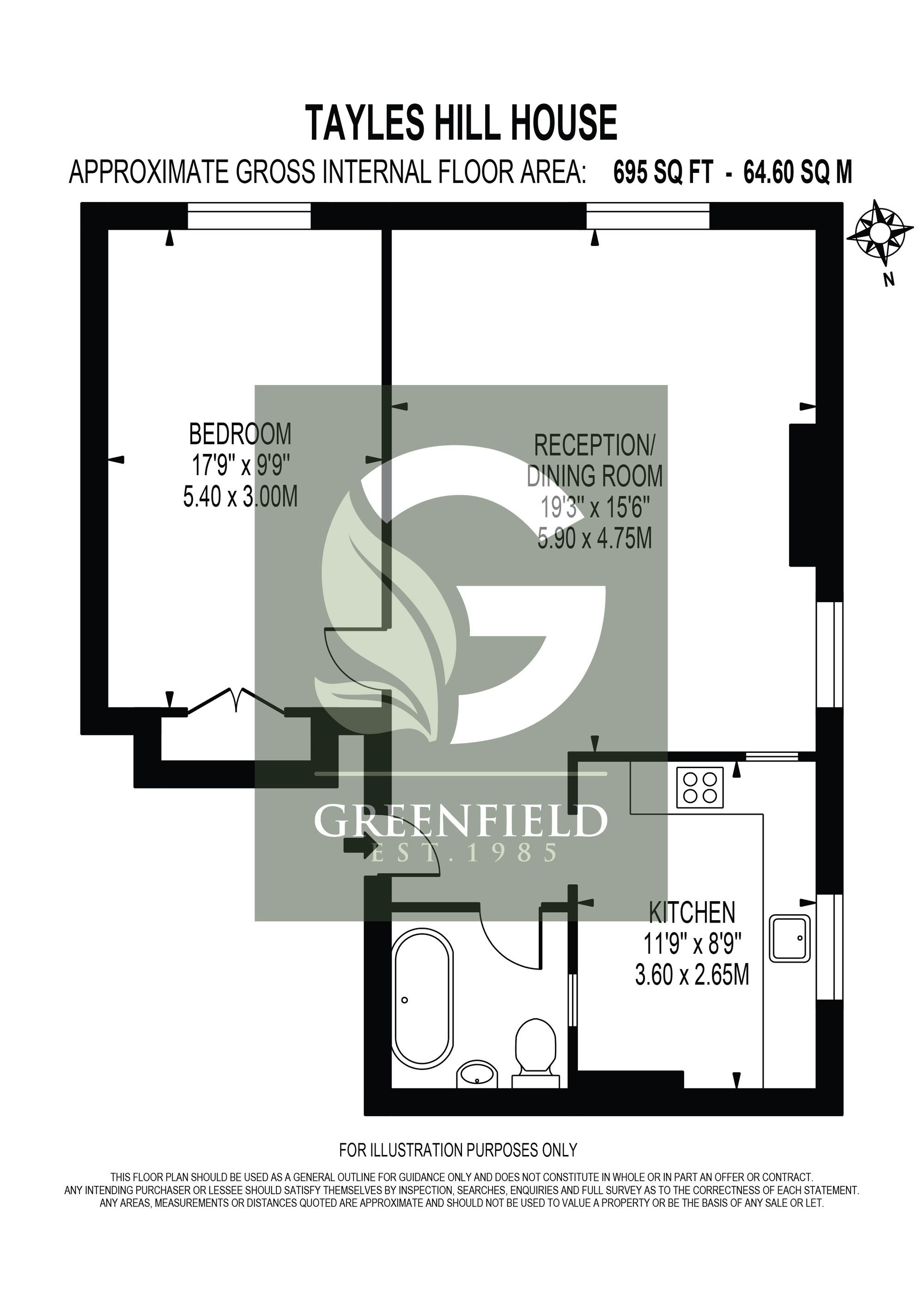 Flat 7, Tayles Hill House Tayles Hill Drive, Epsom floorplan
