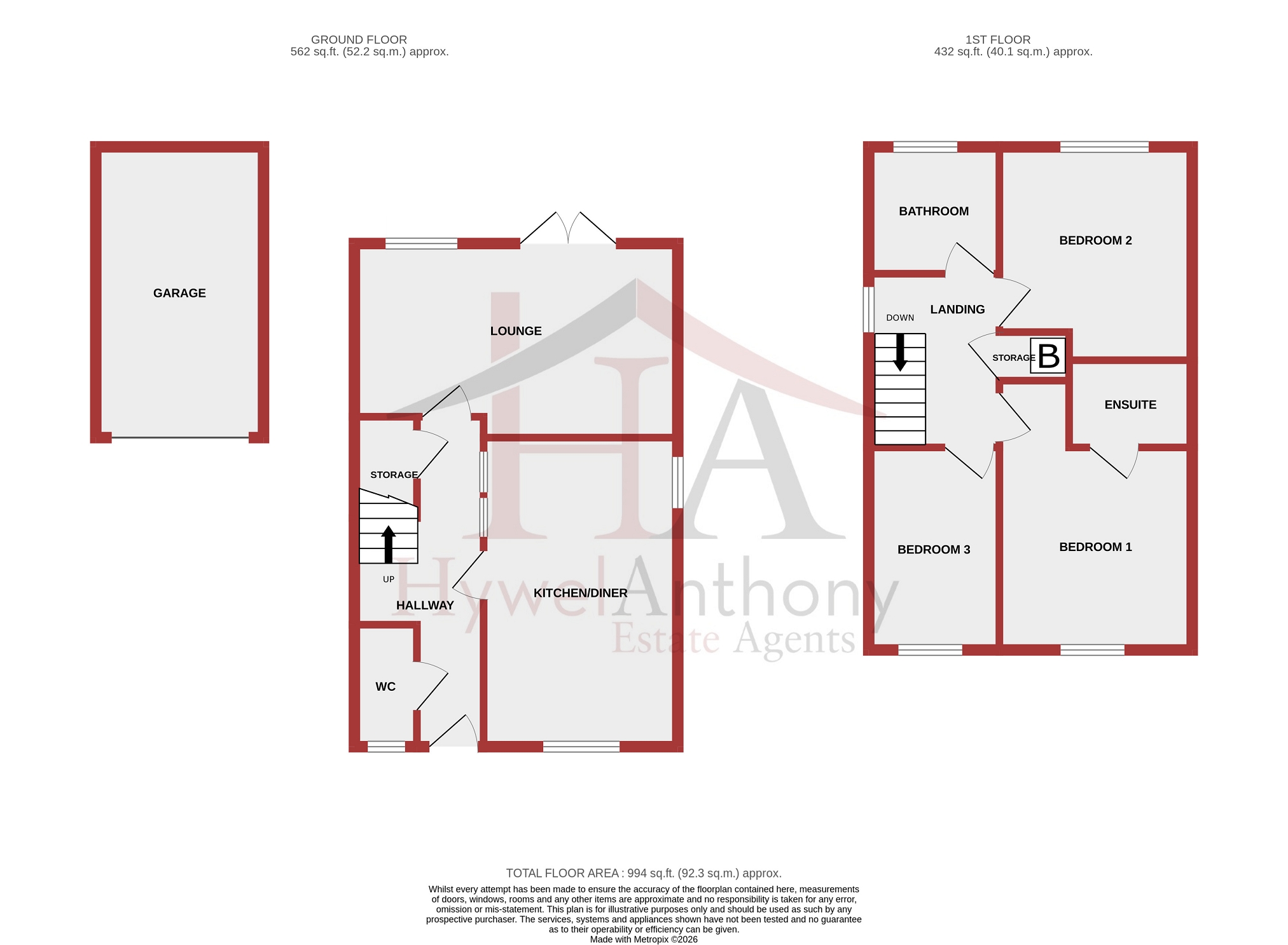 3, Heol Miaren, Pontyclun floorplan