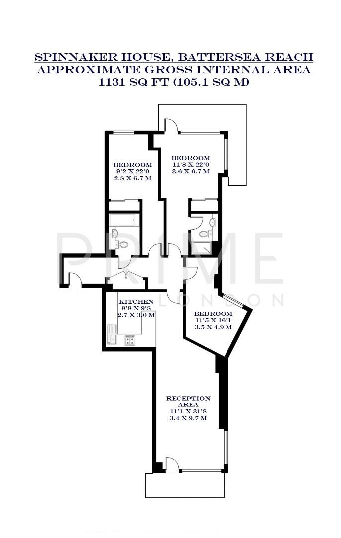 38, Spinnaker House, Battersea Reach floorplan