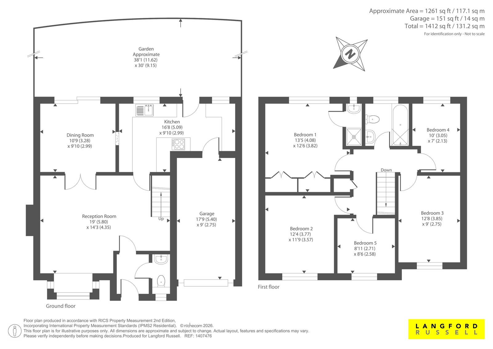 1A,, Berrylands, Orpington floorplan