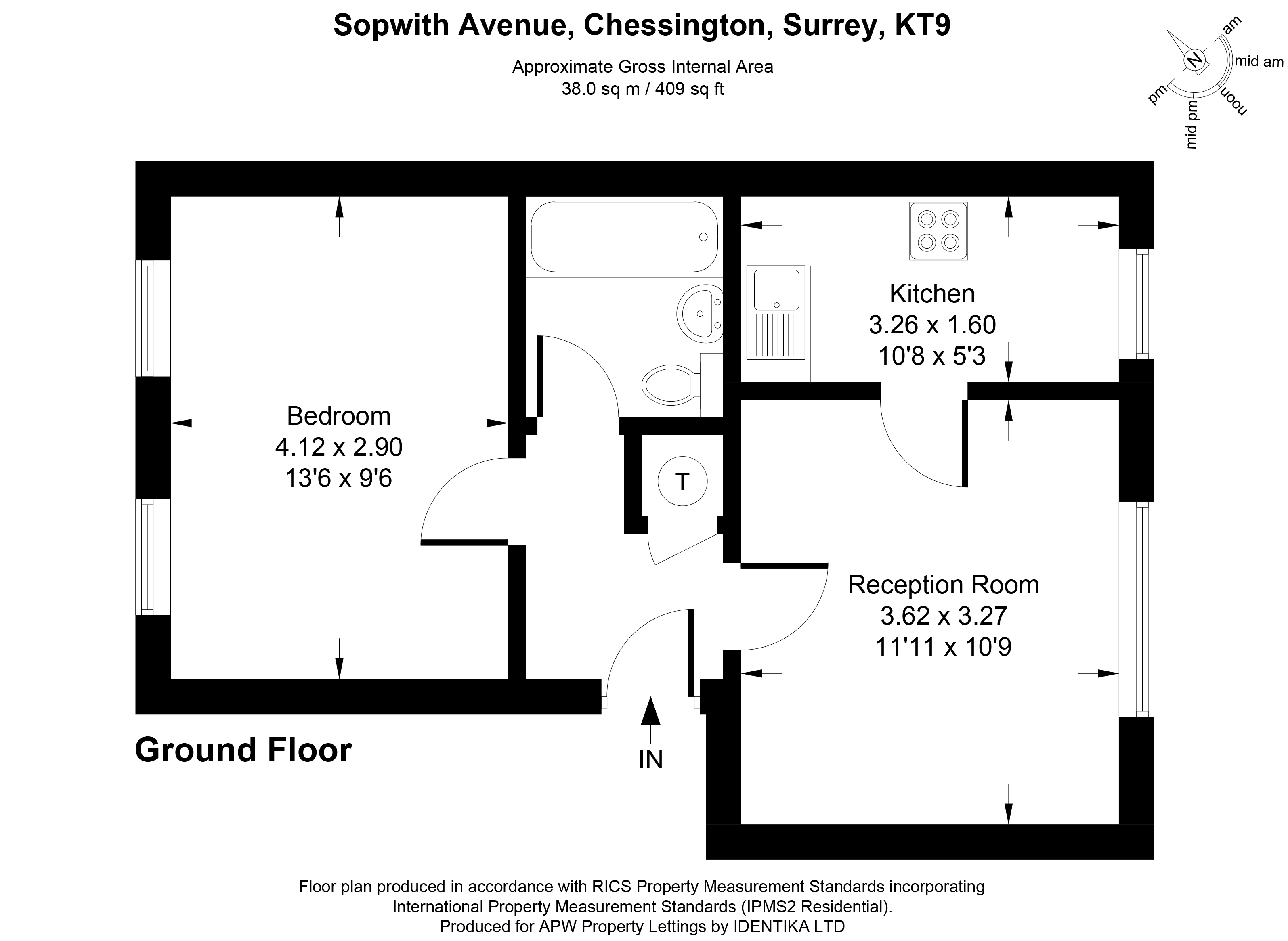 23, Sopwith Avenue, Chessington floorplan