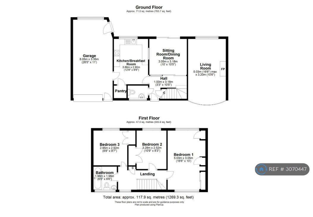 Autumn Close Emmer Green, Reading floorplan