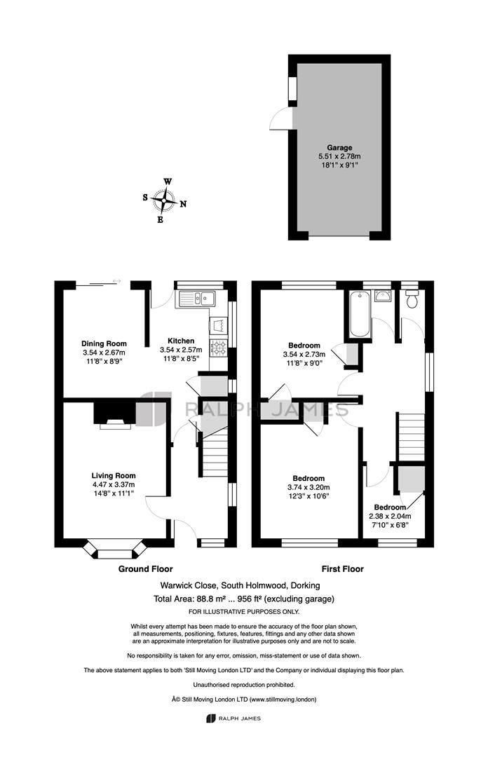 11, Warwick Close, Dorking floorplan