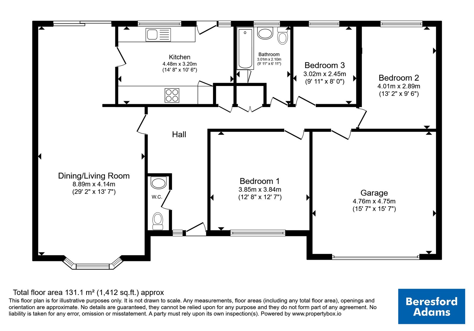 Cymylau, 14, Lon Cernyw, Nr Abersoch floorplan