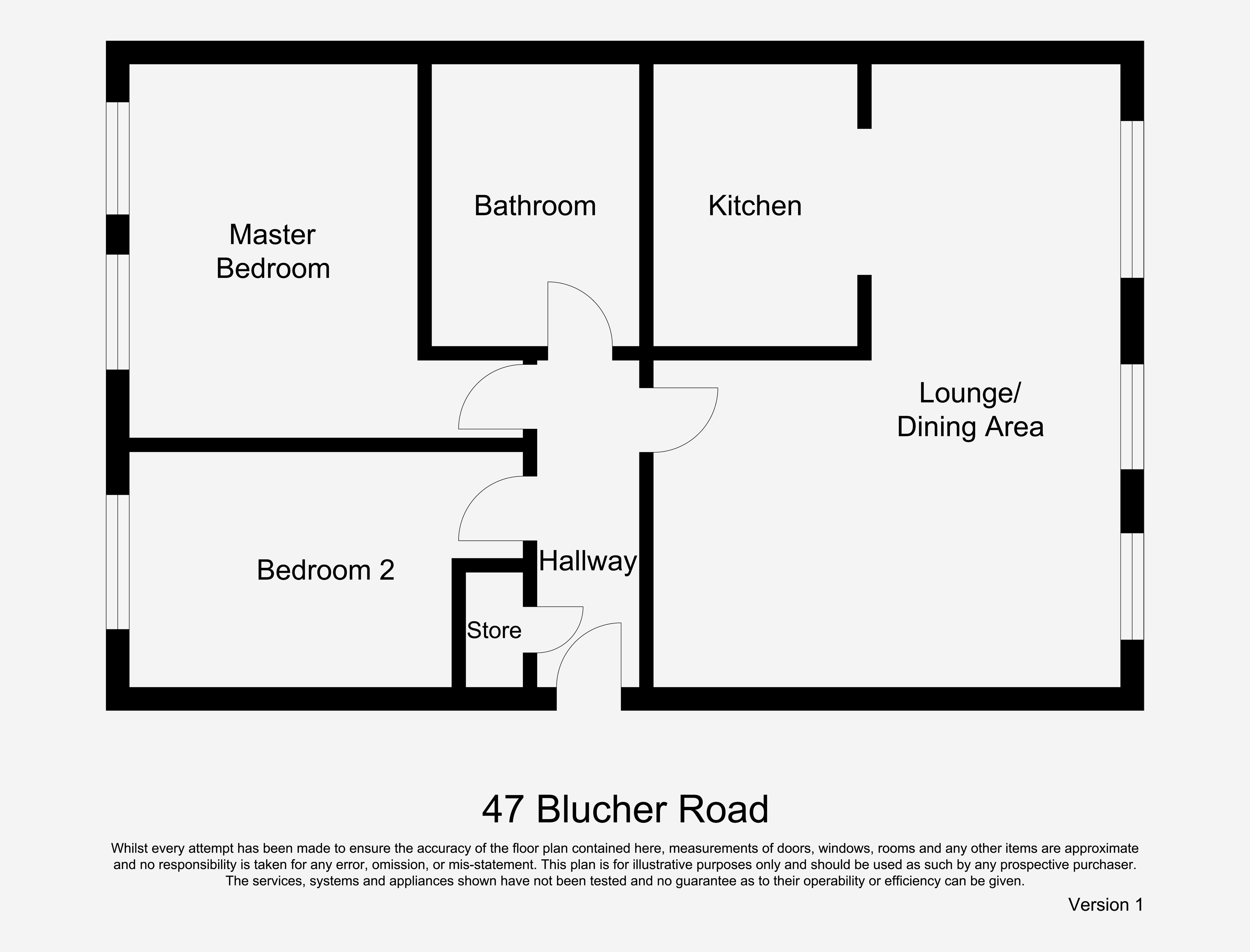 47, Blucher Road, North Shields floorplan