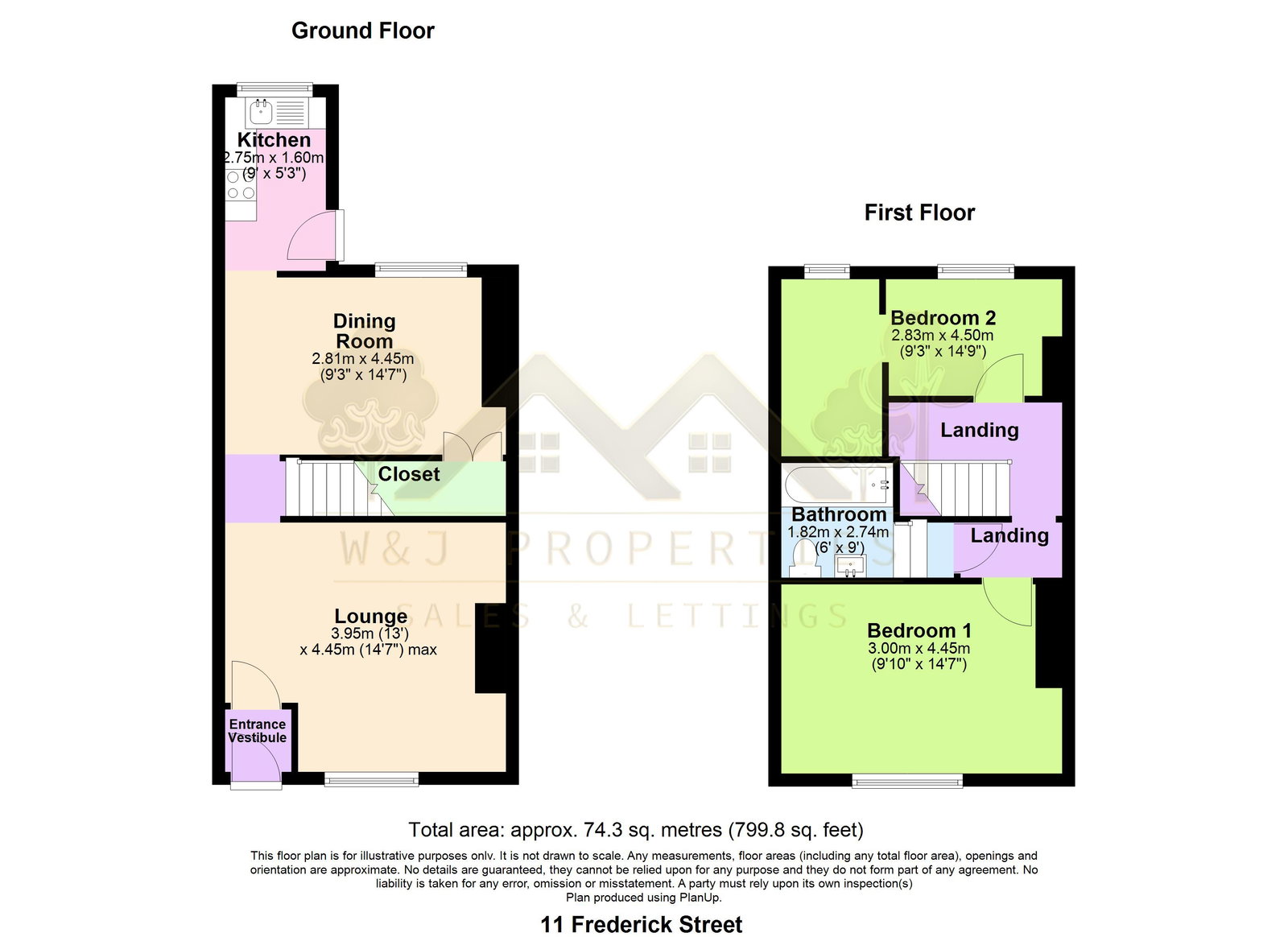 11, Frederick Street, Darwen floorplan