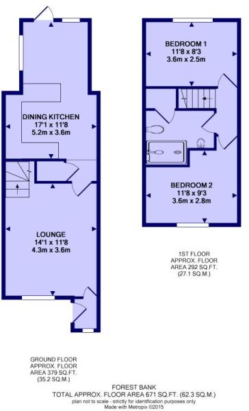 2 Bedrooms Terraced house for sale in Forest Bank, Gildersome, Morley, Leeds LS27