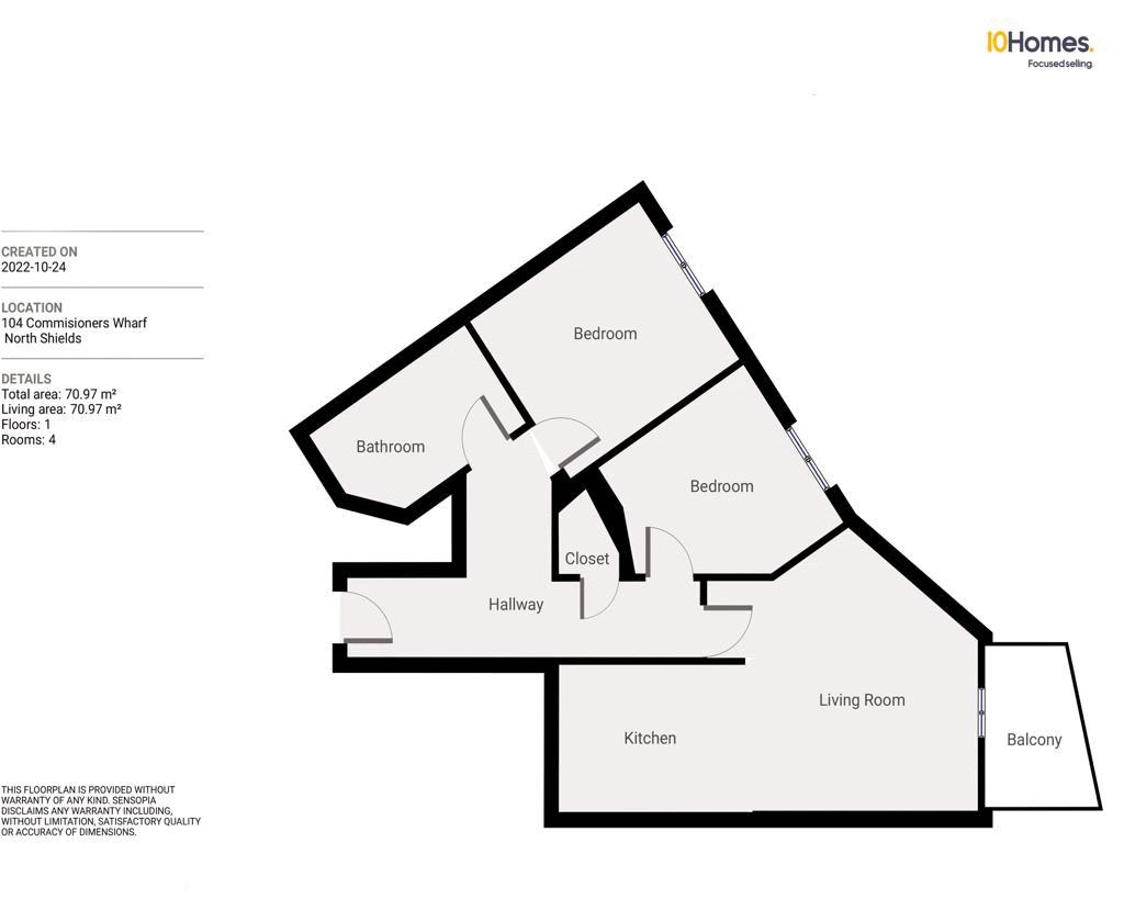 Commissioners Wharf, North Shields NE29, 2 bedroom flat for sale