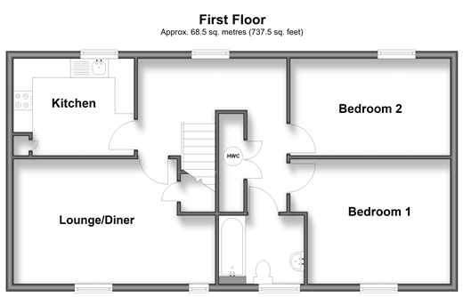 Bewick Walk, Iwade floorplan