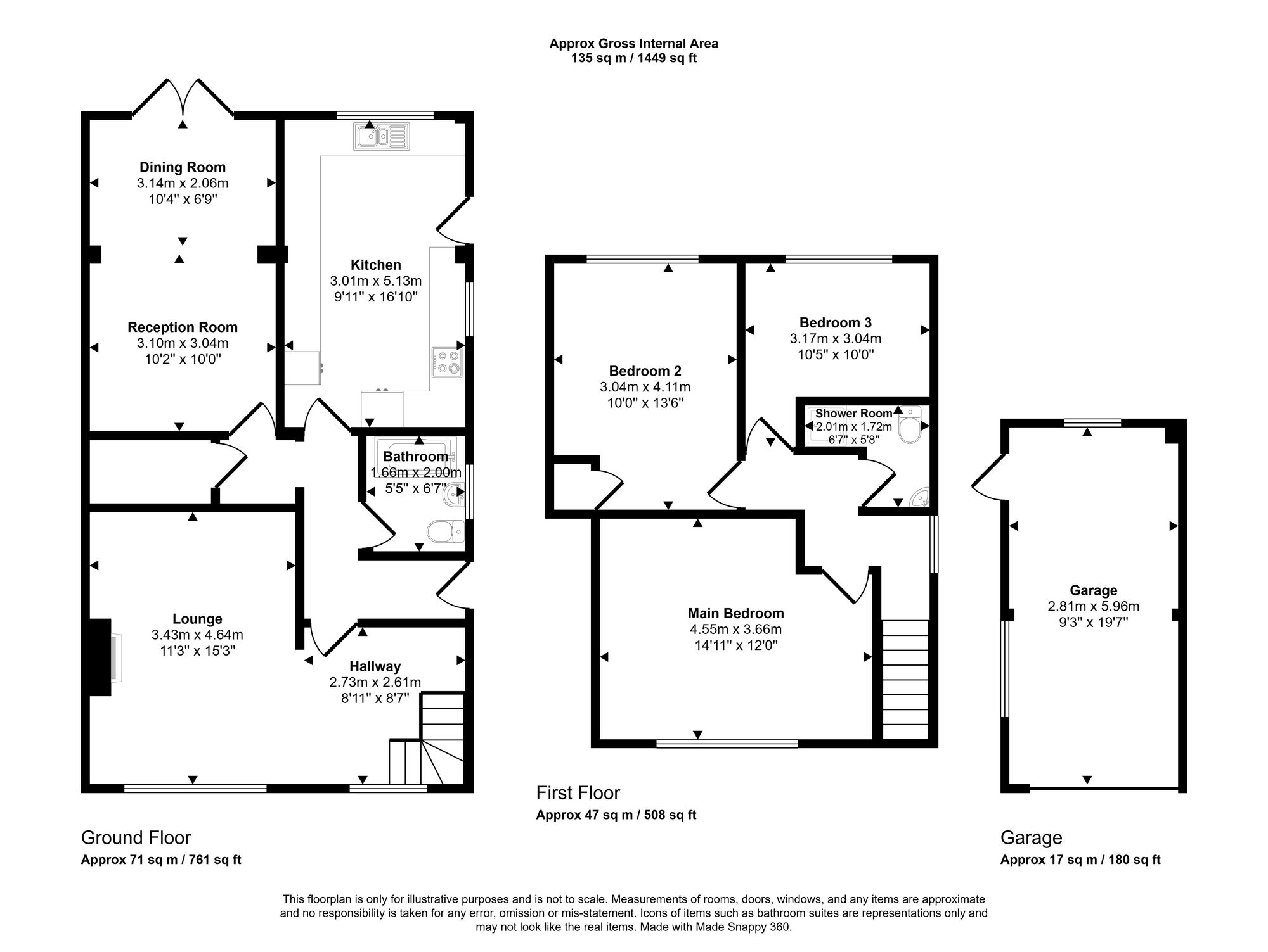 22 Park Avenue, Wigan floorplan