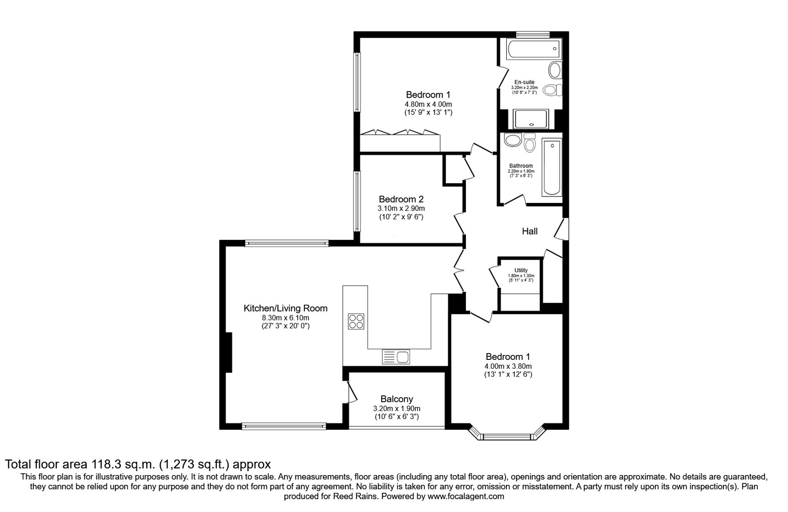 3, Brockley Square, Cheshire floorplan