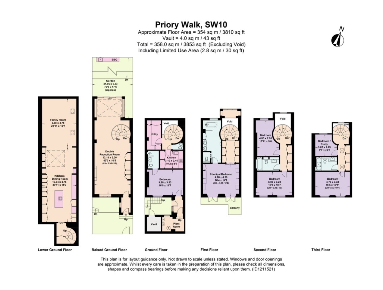 10 Priory Walk, Priory Walk, London floorplan