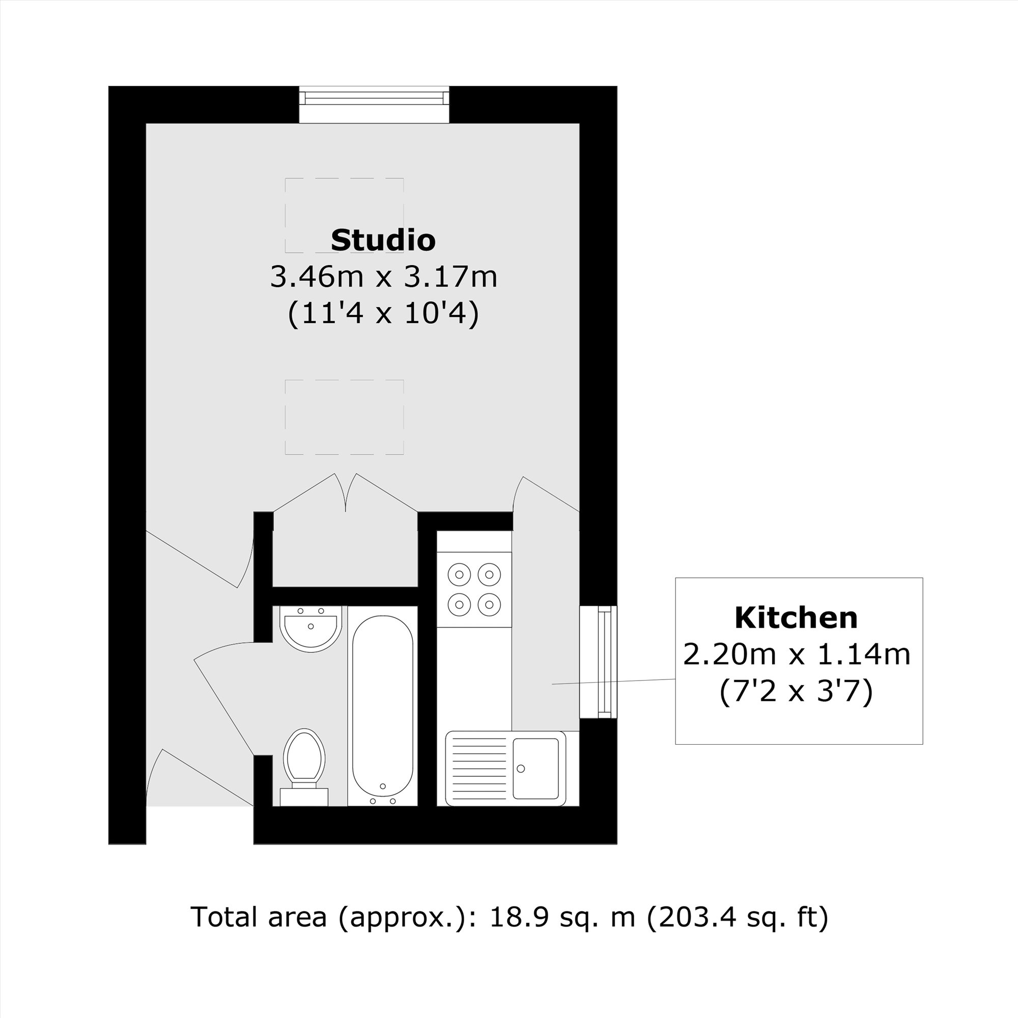 The Studio, 4, Crown Road, Twickenham floorplan