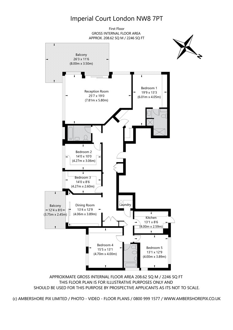 Flat 28,, Imperial Court, St John's Wood floorplan