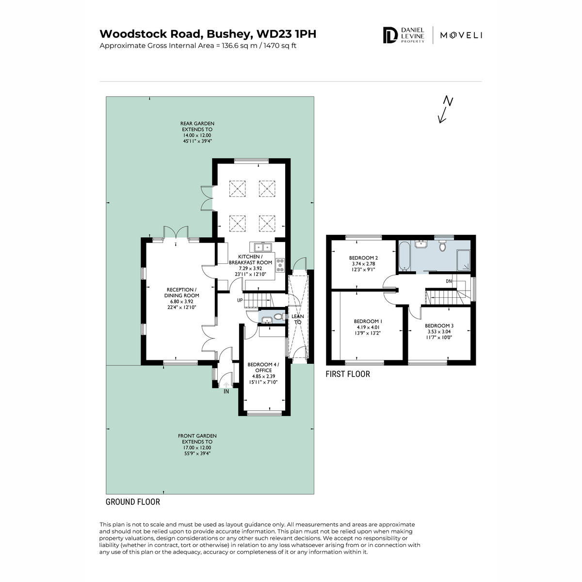 16, Woodstock Road, Bushey floorplan