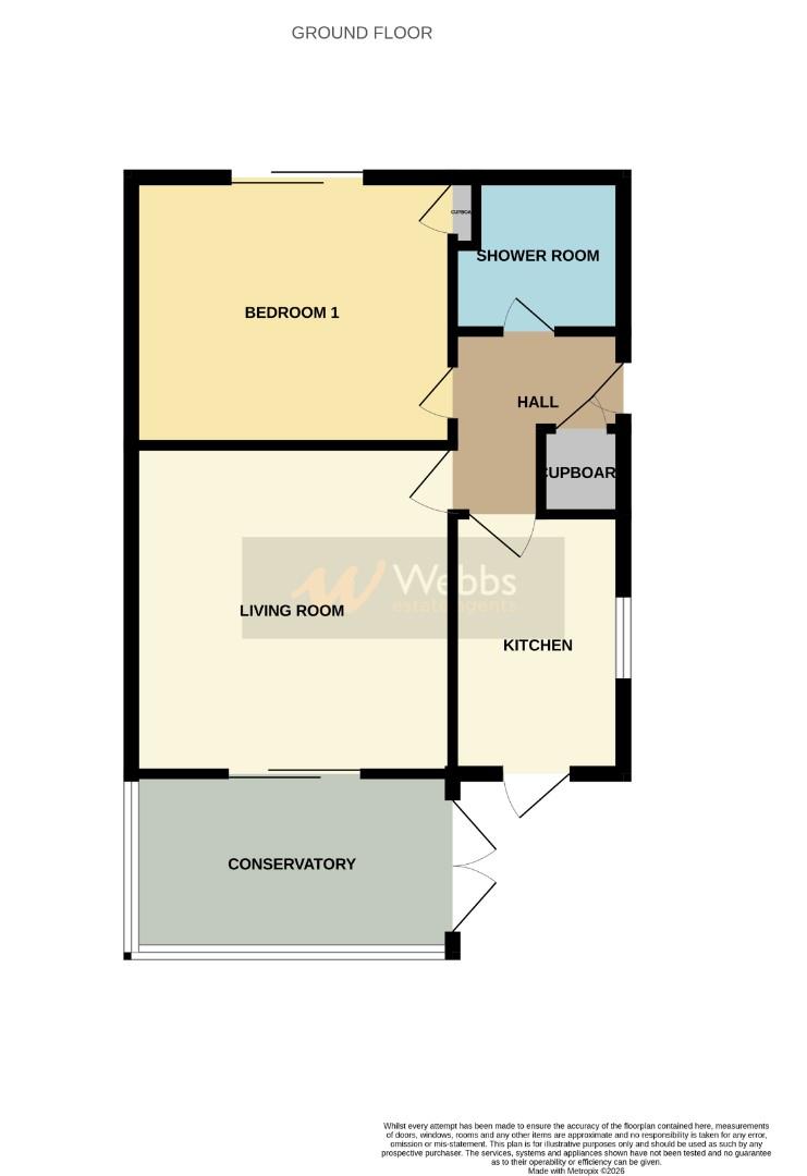 1, Millicent Close, Hednesford floorplan