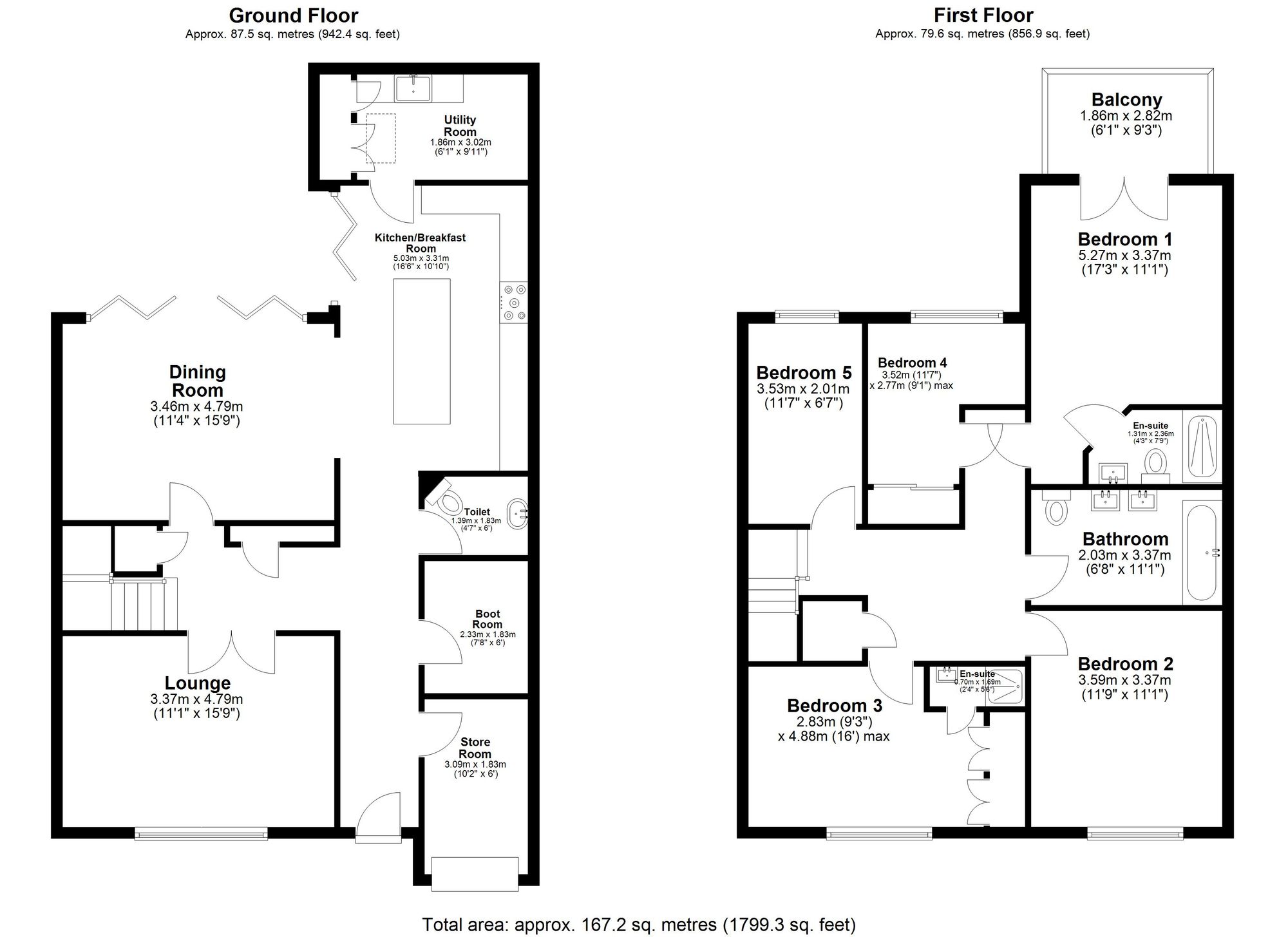 6 Valley Rise, Royston floorplan