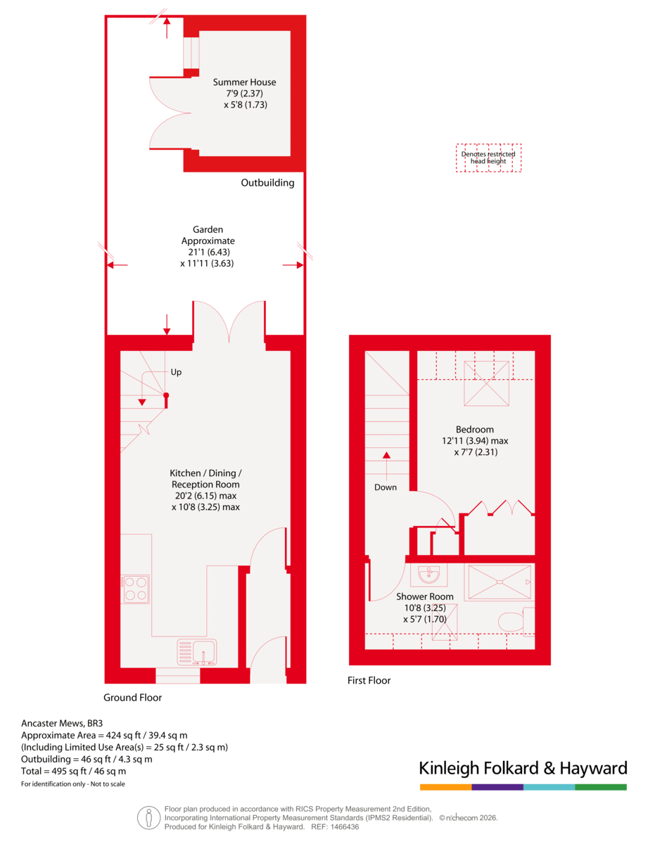2, Ancaster Mews, Beckenham floorplan