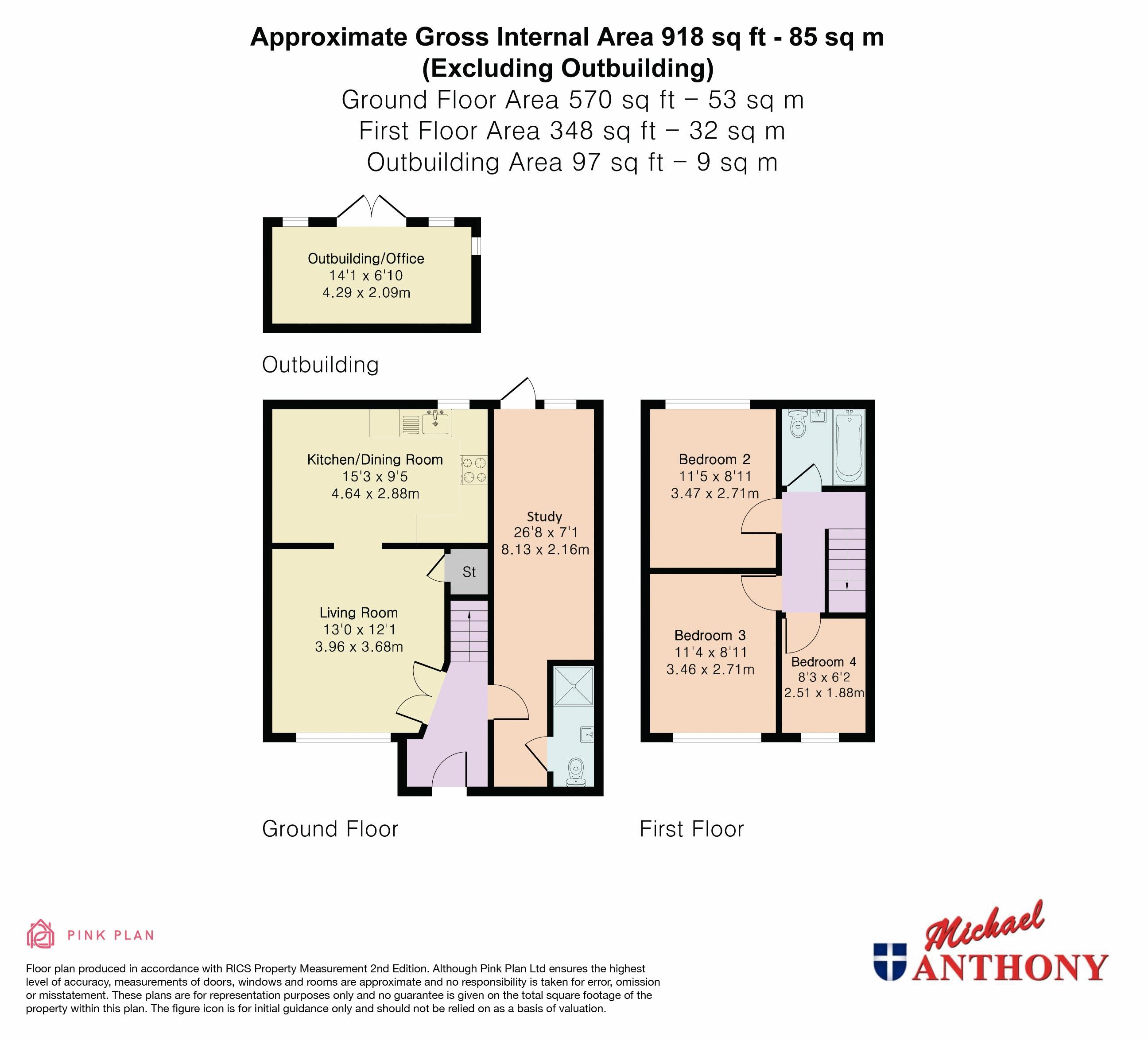14, Springfield Gardens, Milton Keynes floorplan