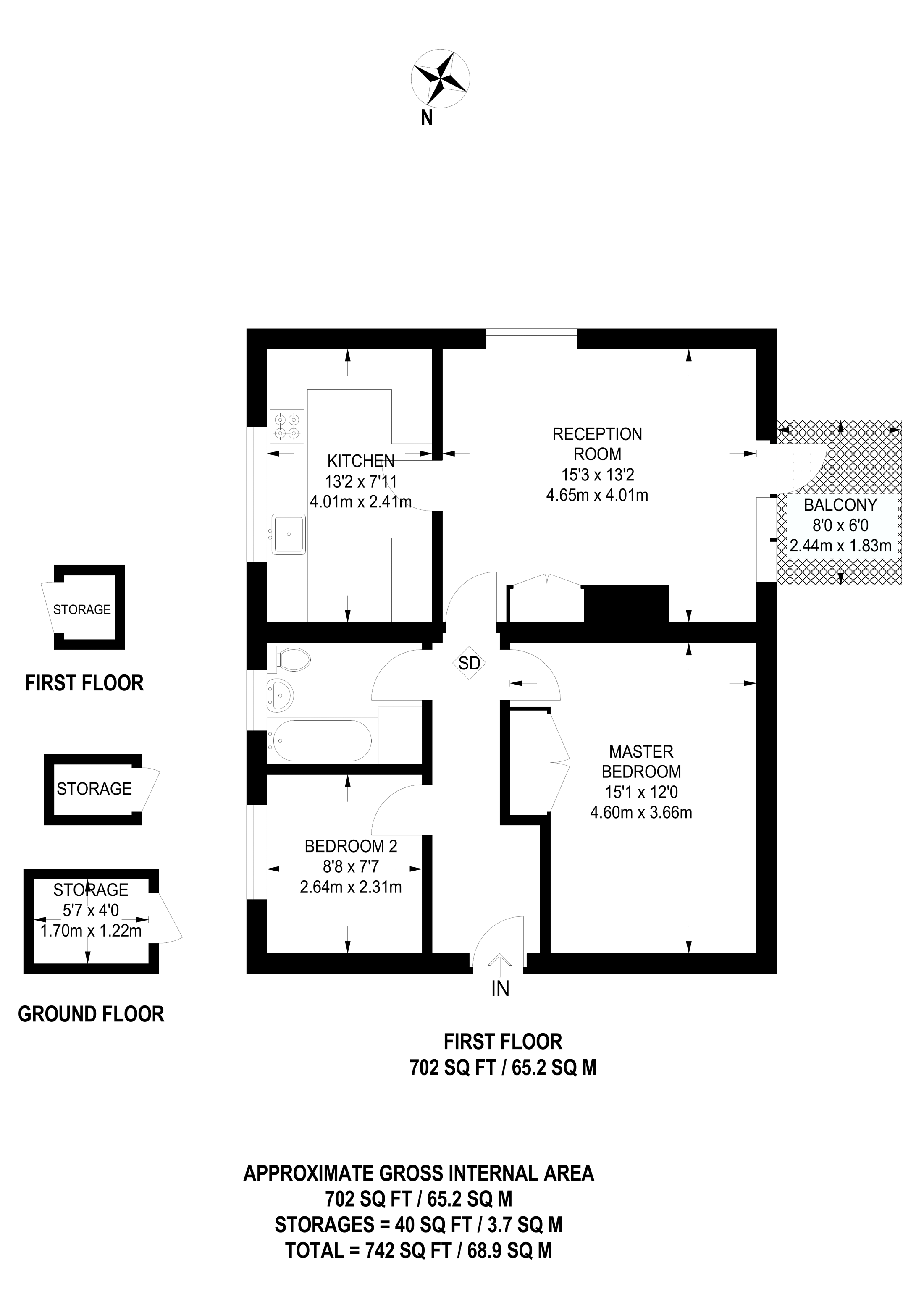 2 Bedrooms Flat for sale in Alpha Road, Maybury GU22