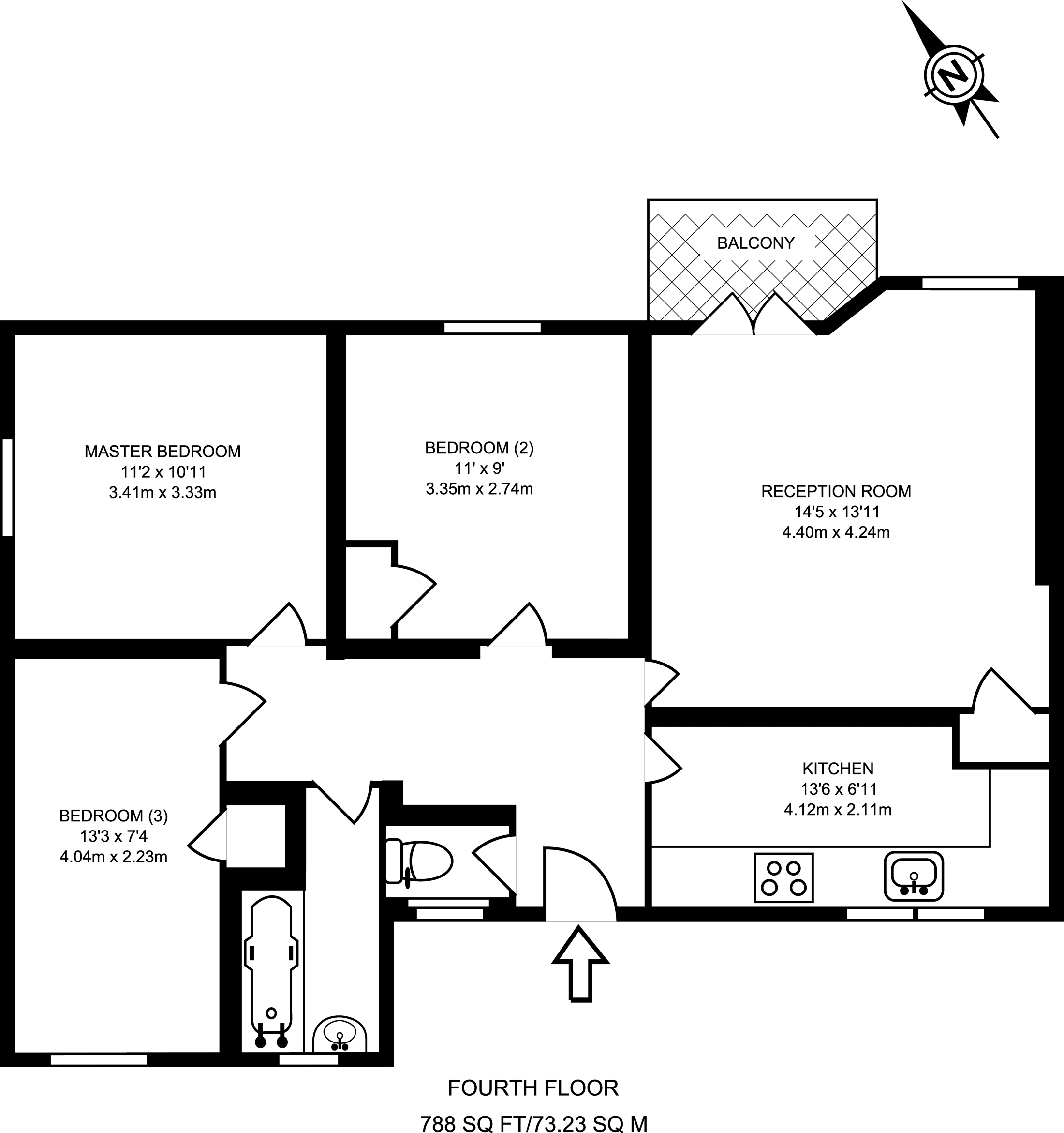 3 bed flat for sale in Tulse Hill, Brixton SW2 Zoopla
