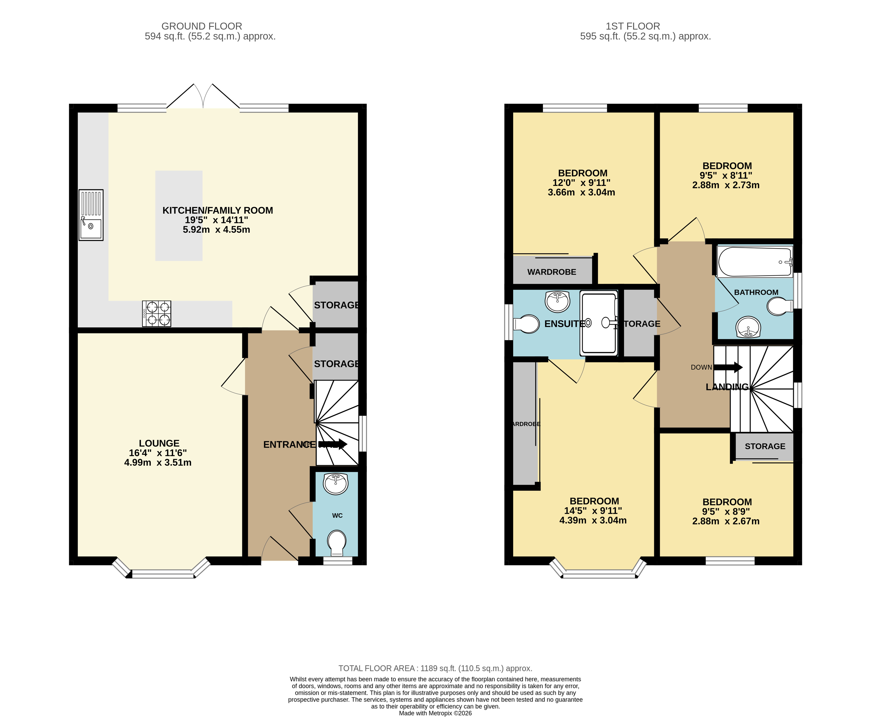 63, Falcon Road, Warminster floorplan