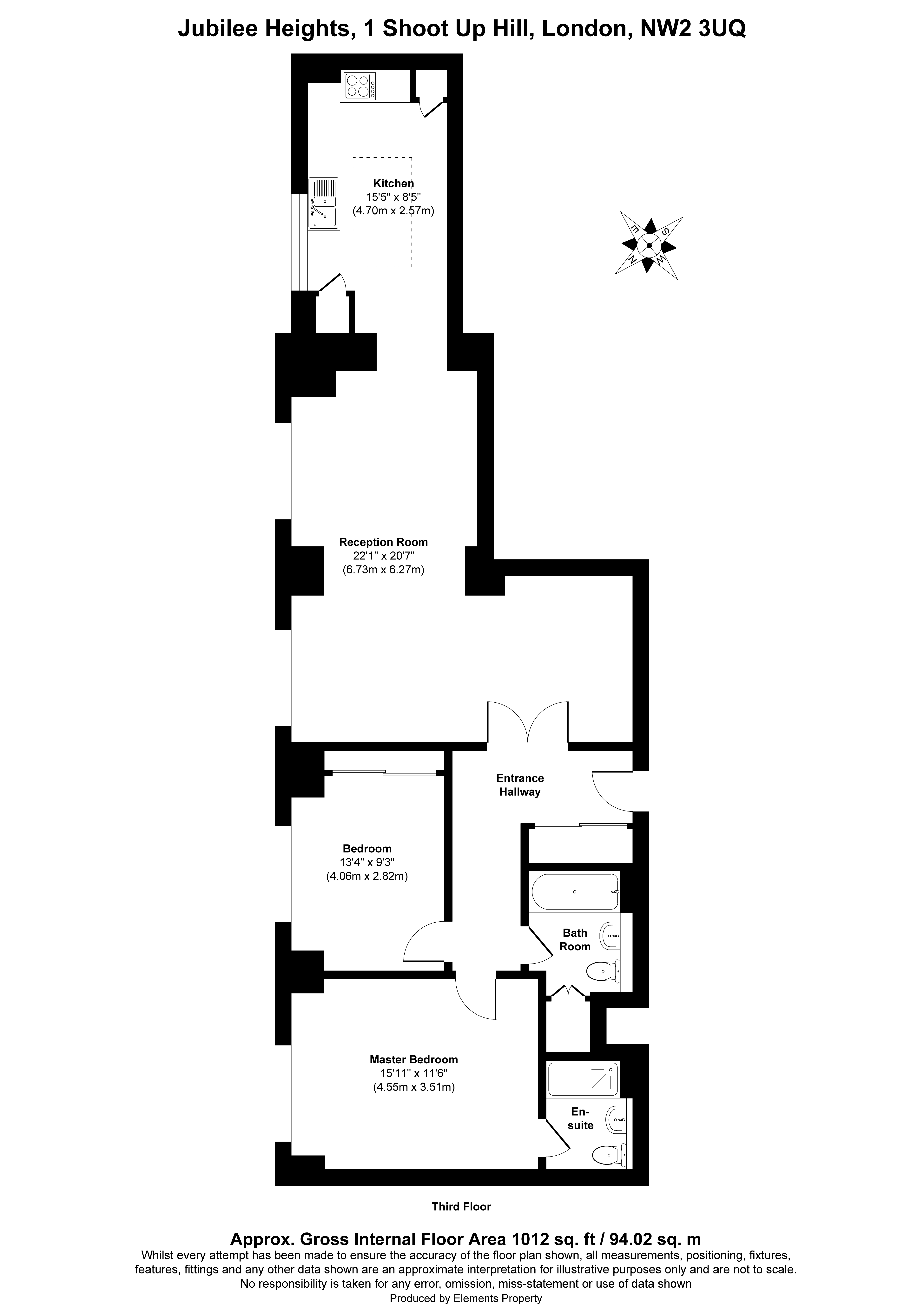 Shoot Up Hill, London floorplan
